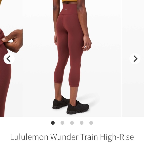 Lululemon Wunder Train HR Crop 21”, Savannah - Picture 2 of 9